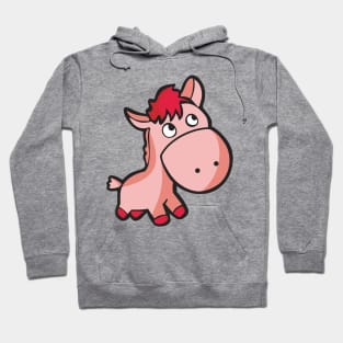 pink pony horse Hoodie